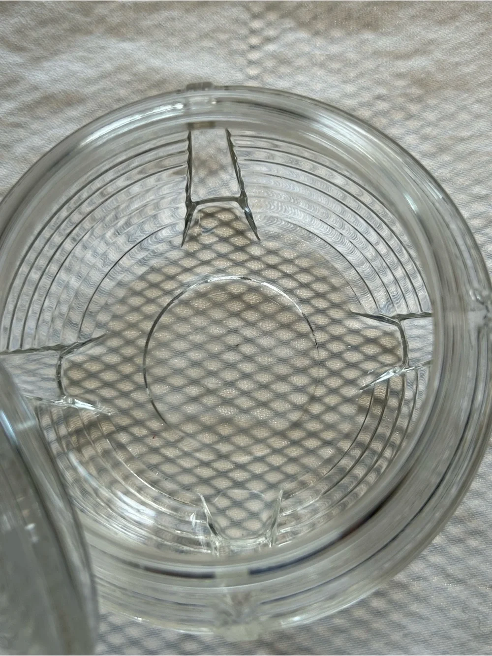 Vintage Art Deco Glass Powder Jar